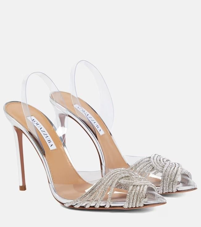 AQUA GATSBY HEELS SILVER