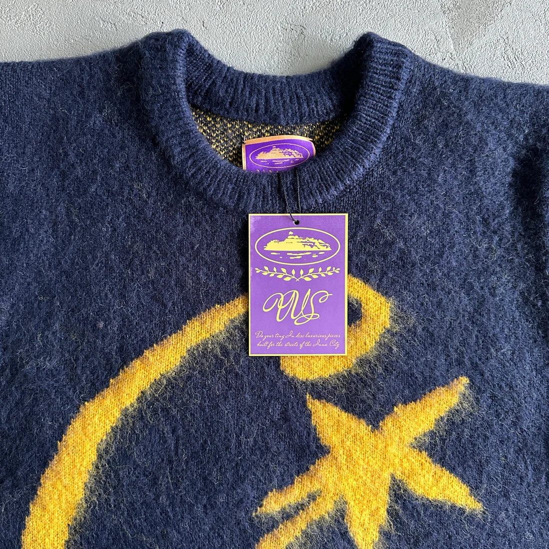 "CRTZ" Mohair Dark Blue