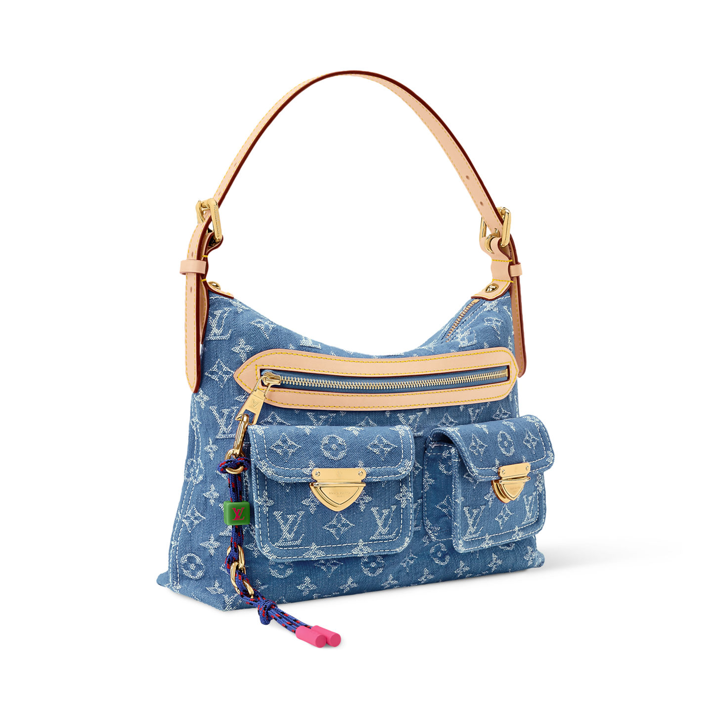 VINTAGE DENIM MESSENGER BAG
