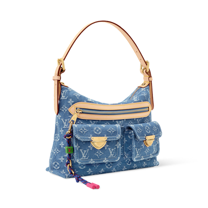VINTAGE DENIM MESSENGER BAG