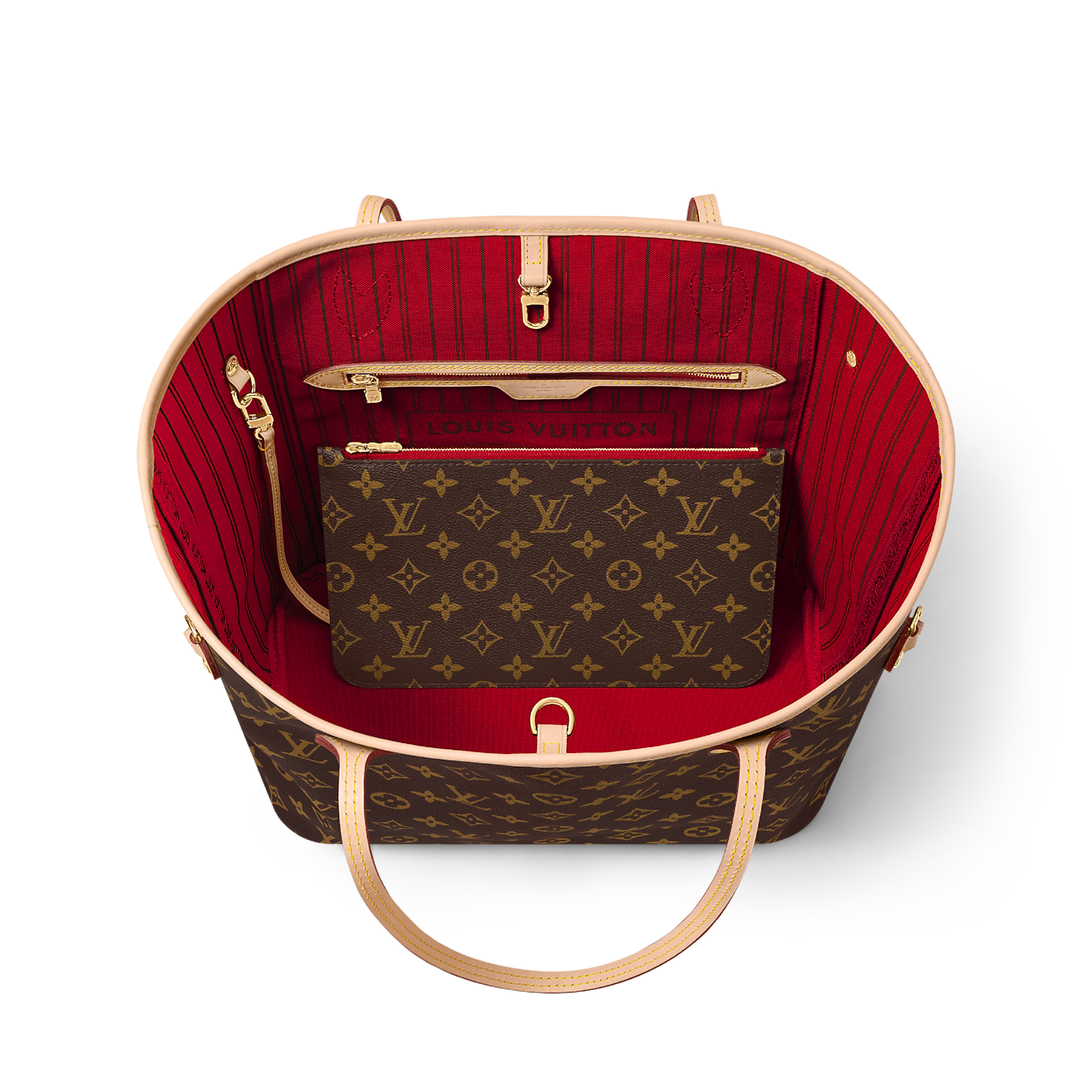 NEVERFULL BAG BEIGE ACCENT