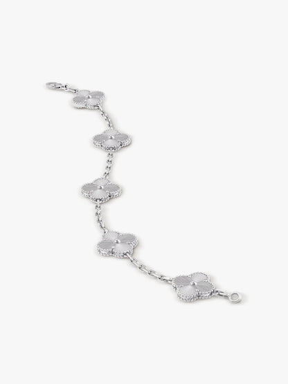 Clover white - Armband