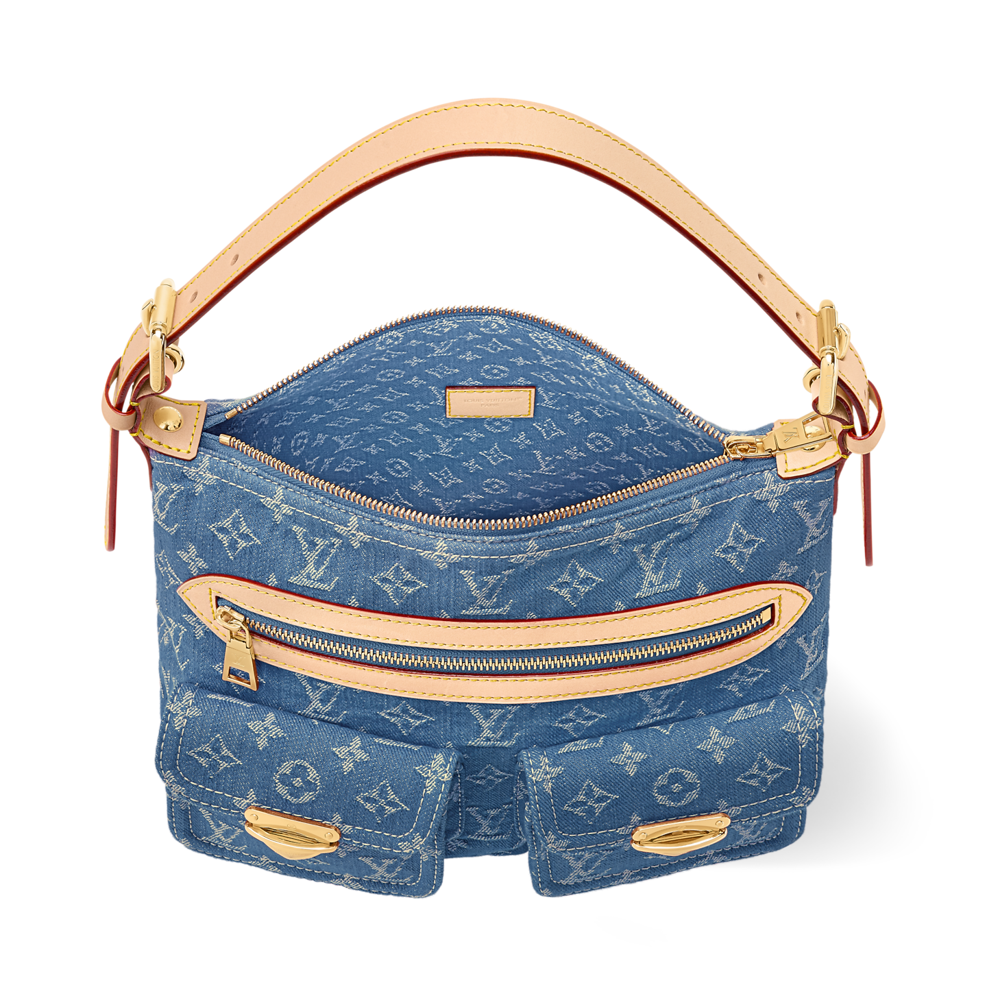 VINTAGE DENIM MESSENGER BAG