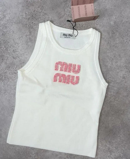 PINK LETTERS TANK TOP