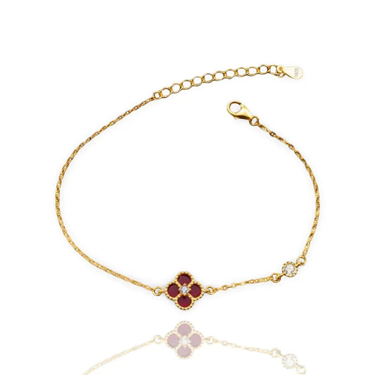 SINGLE CLOVER BRACELET | 925 STERLING SILVER