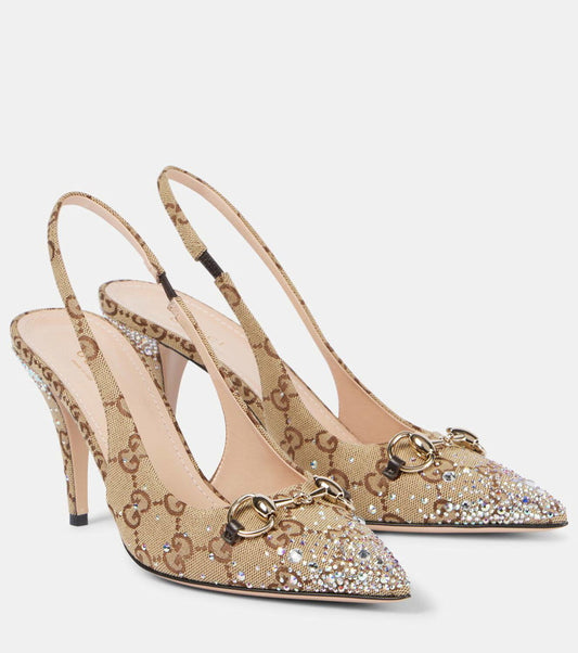 "GG" Slingback Pumps