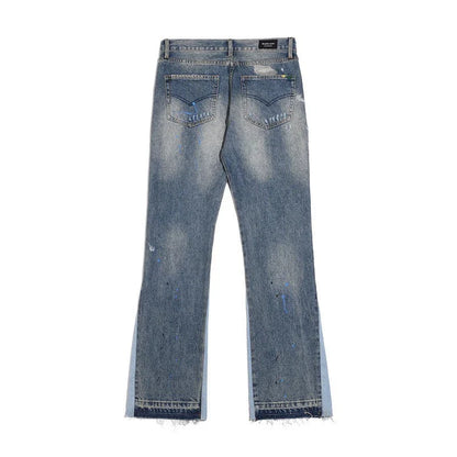 "Wavy" Flared Denim