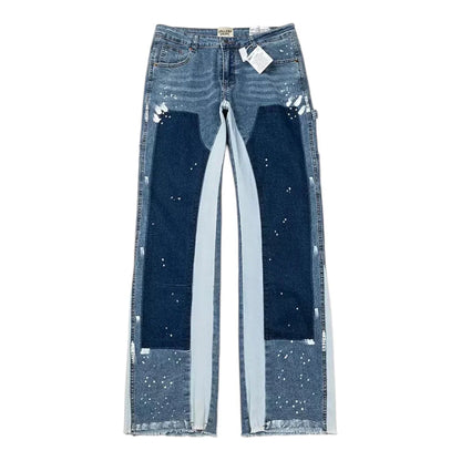 "Blue Patch" Flared Denim