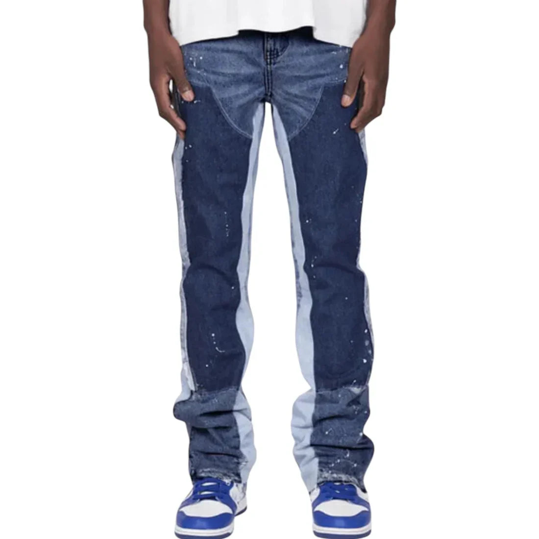 "Blue Patch" Flared Denim