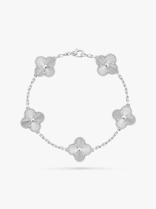 Clover white - Armband