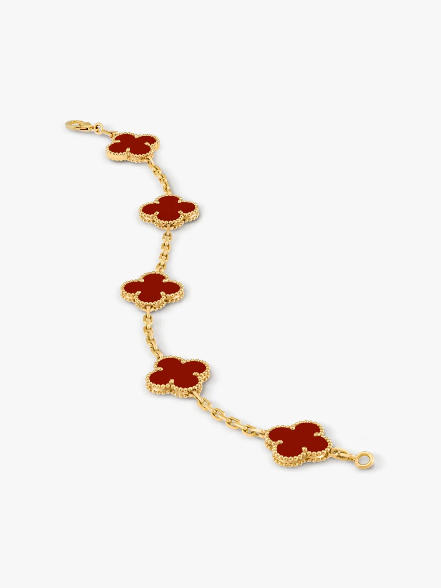 Clover red - Armband