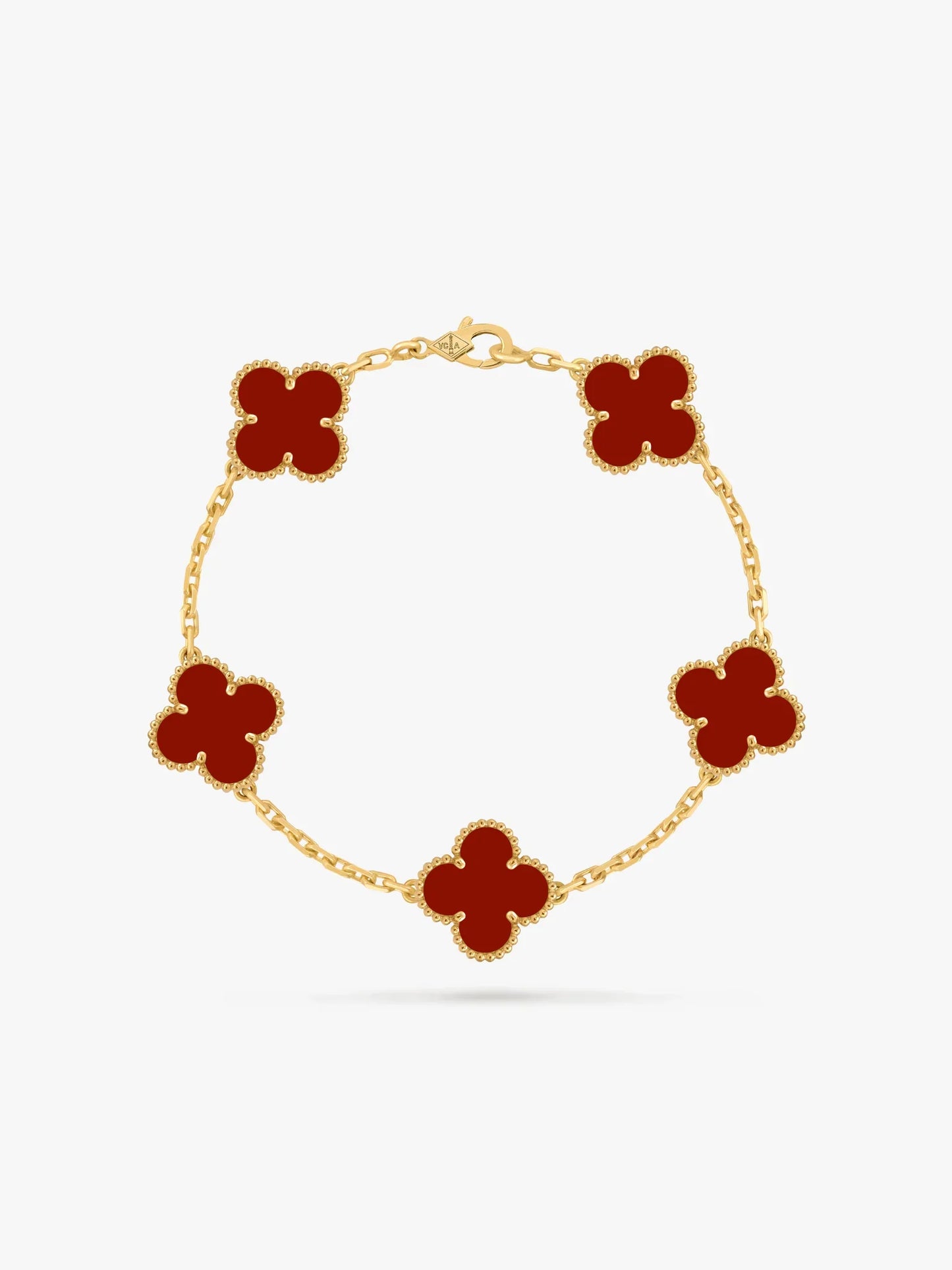Clover red - Armband