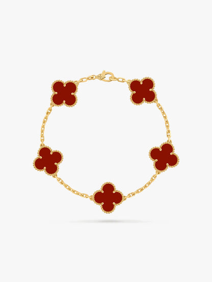 Clover red - Armband