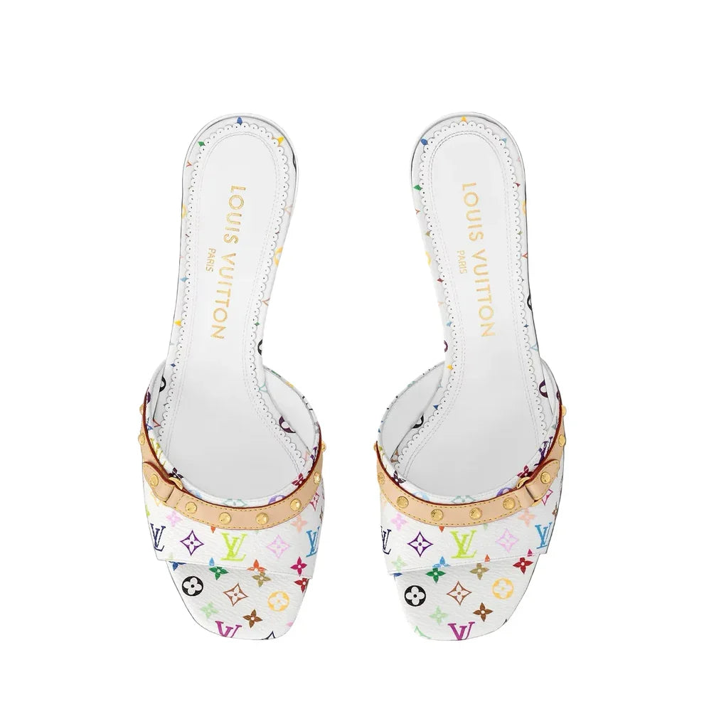 "LV" Kitten Heels