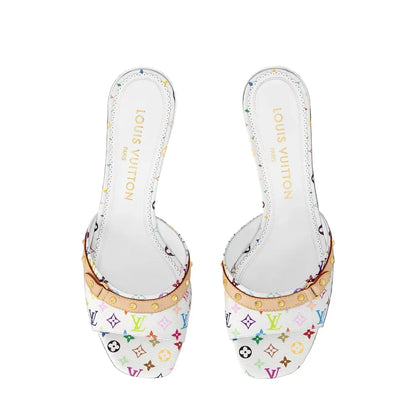 "LV" Kitten Heels