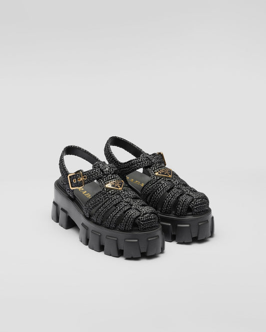 Gehäkelte Monolith Sandalen