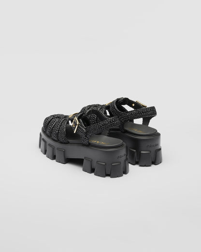 Gehäkelte Monolith Sandalen