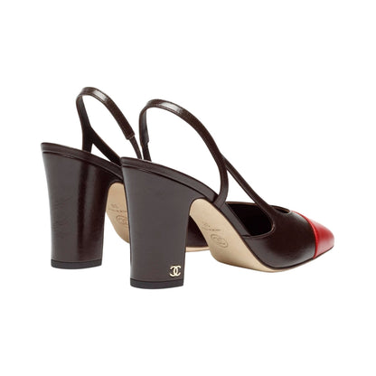 SLINGBACKS RED 9cm