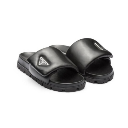 "PRD" Quilted Sandals