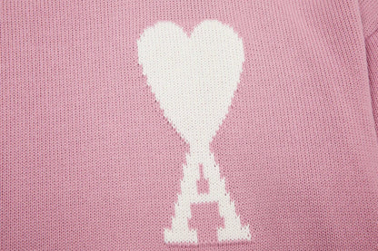 "Heart" Sweater Rose (UNISEX)
