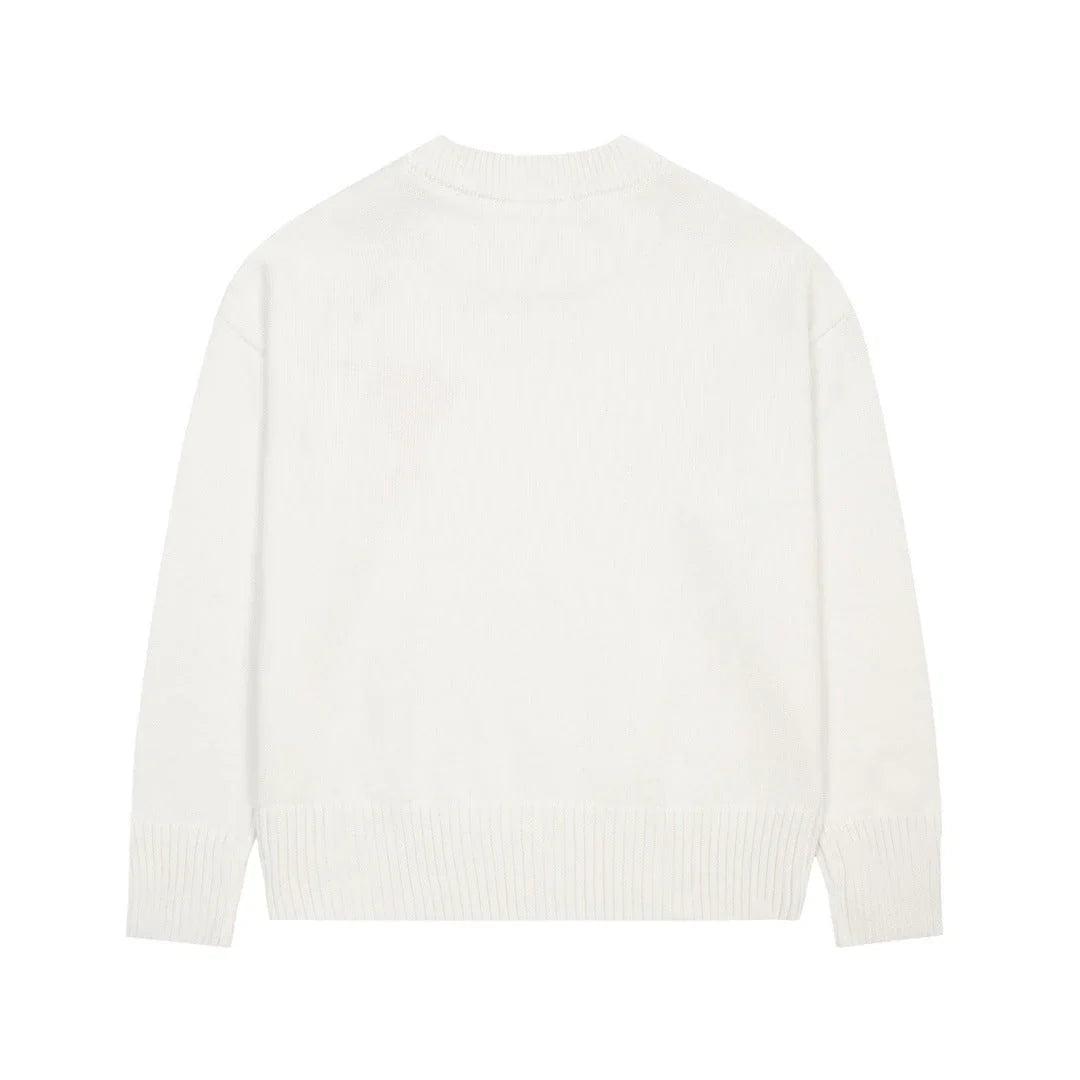 "Heart" Sweater White (UNISEX)