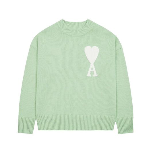 "Heart" Sweater Mint (UNISEX)