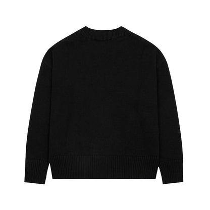 "Heart" Sweater Black (UNISEX)