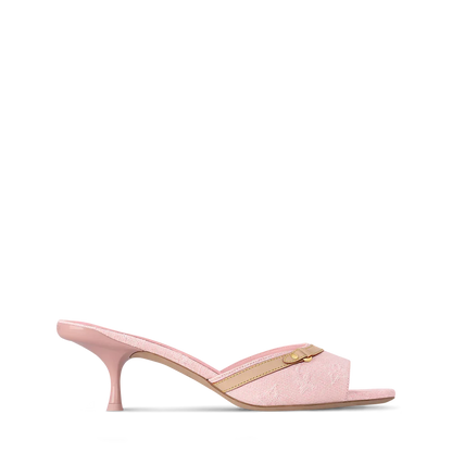 "LV" Kitten Heels