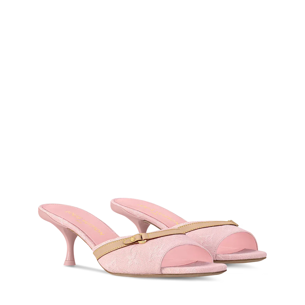 "LV" Kitten Heels